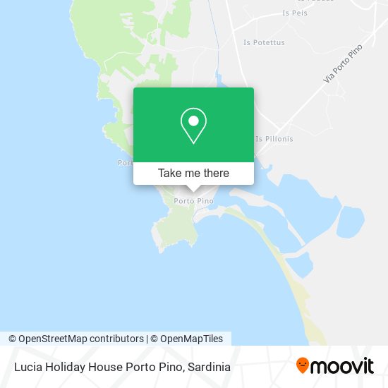 Lucia Holiday House Porto Pino map