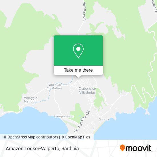 Amazon Locker-Valperto map