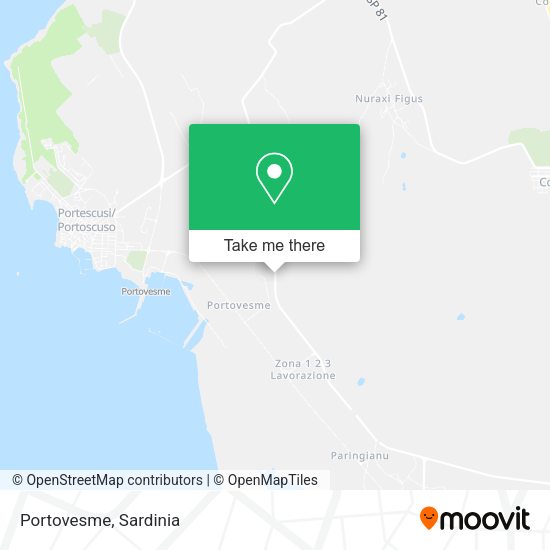 Portovesme map