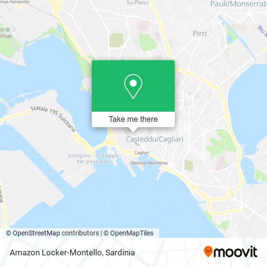 Amazon Locker-Montello map