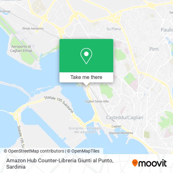 Amazon Hub Counter-Libreria Giunti al Punto map