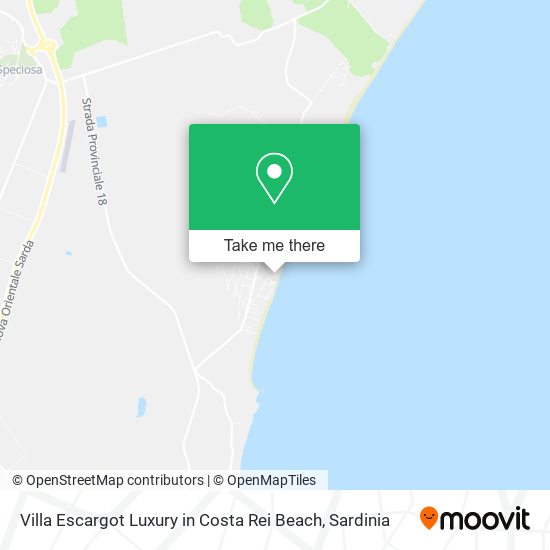 Villa Escargot Luxury in Costa Rei Beach map