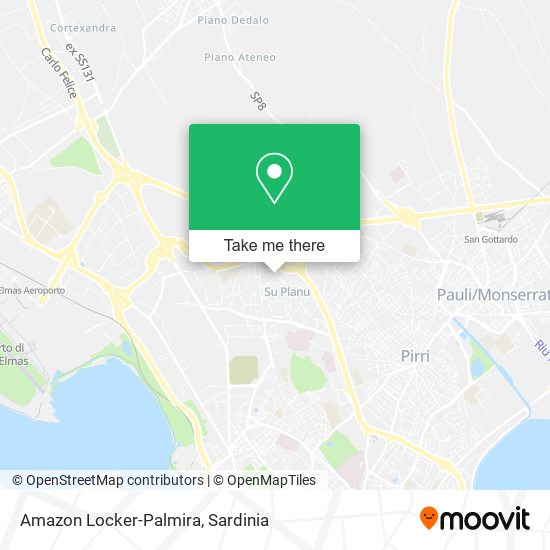 Amazon Locker-Palmira map