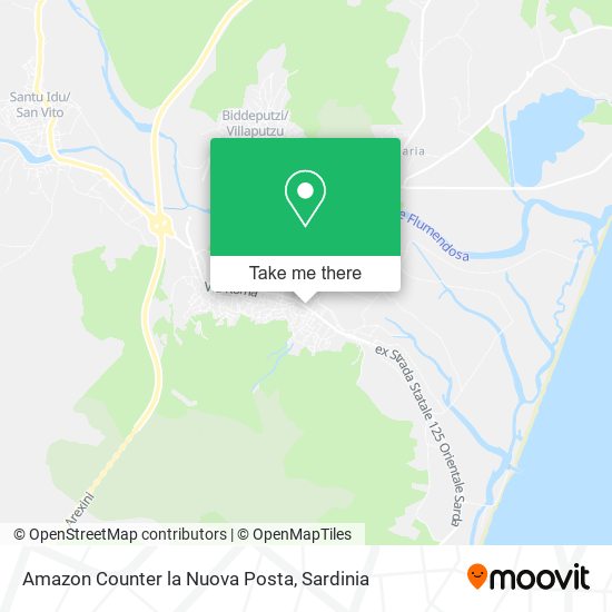 Amazon Counter la Nuova Posta map