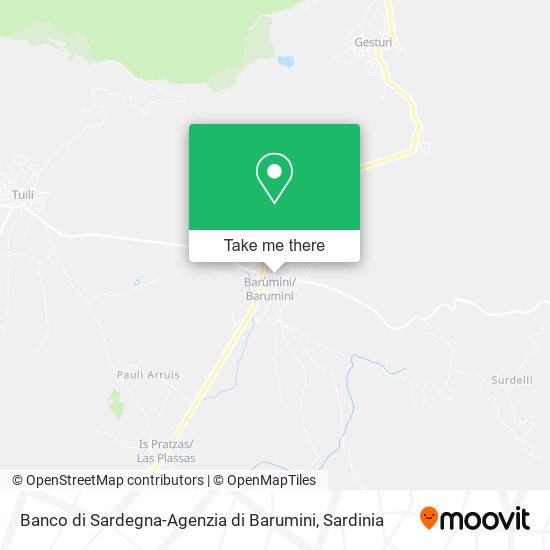 Banco di Sardegna-Agenzia di Barumini map