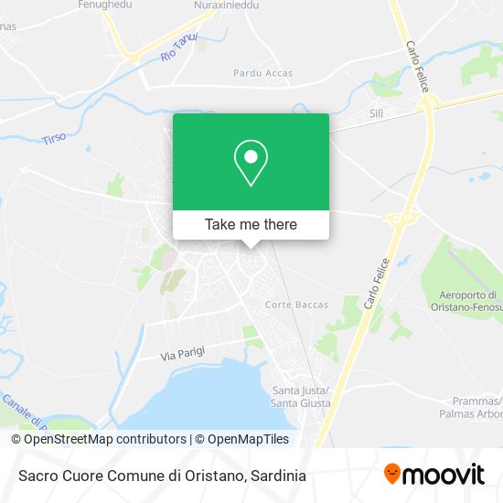 Sacro Cuore Comune di Oristano map