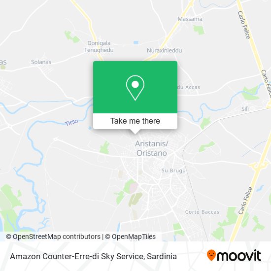 Amazon Counter-Erre-di Sky Service map