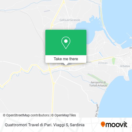 Quattromori Travel di Pari. Viaggi S map