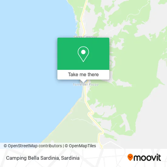 Camping Bella Sardinia map
