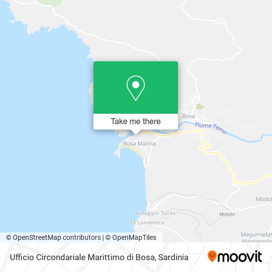 Ufficio Circondariale Marittimo di Bosa map