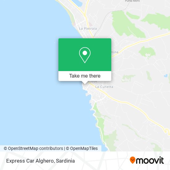 Express Car Alghero map