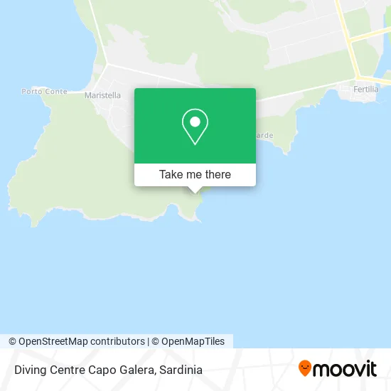 Diving Centre Capo Galera map