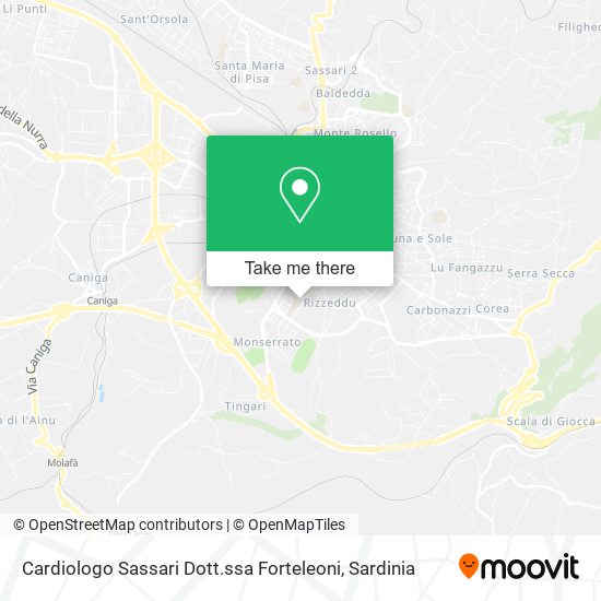 Cardiologo Sassari Dott.ssa Forteleoni map