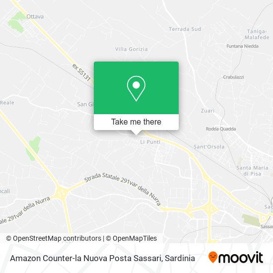 Amazon Counter-la Nuova Posta Sassari map