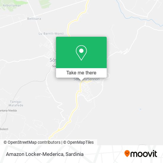 Amazon Locker-Mederica map