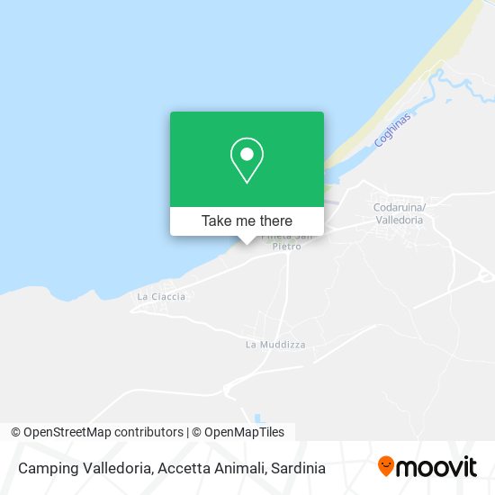 Camping Valledoria, Accetta Animali map