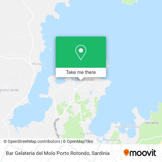 Bar Gelateria del Molo Porto Rotondo map