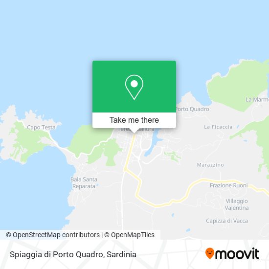 Spiaggia di Porto Quadro map