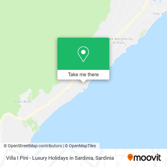 Villa I Pini - Luxury Holidays in Sardinia map