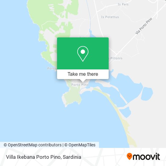 Villa Ikebana Porto Pino map