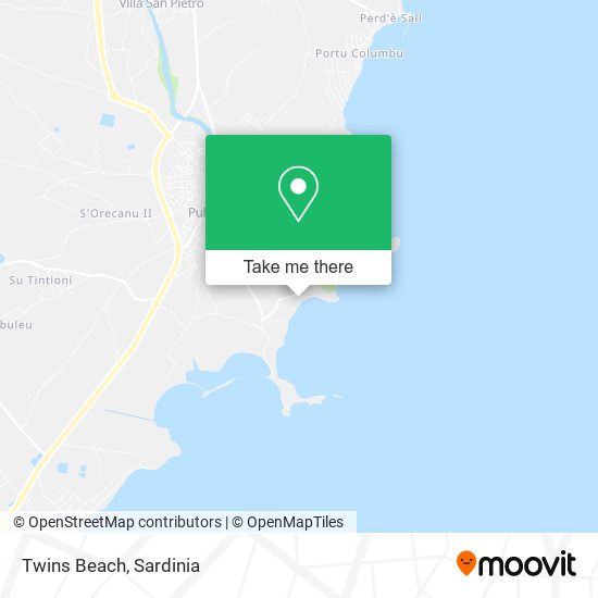 Twins Beach map