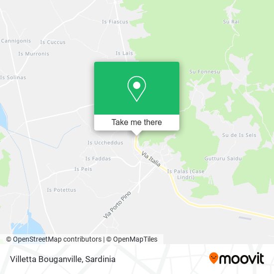 Villetta Bouganville map