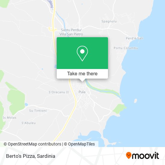 Berto's Pizza map