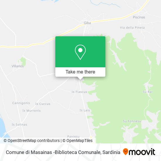 Comune di Masainas -Biblioteca Comunale map