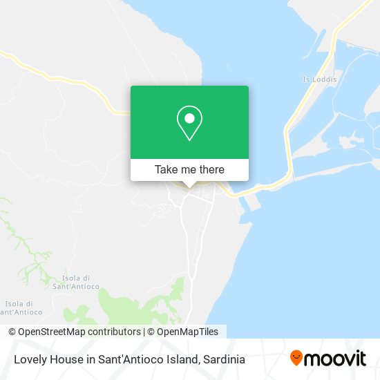 Lovely House in Sant'Antioco Island map