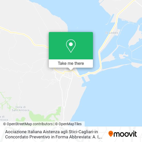 Aociazione Italiana Aistenza agli Stici-Cagliari-in Concordato Preventivo in Forma Abbreviata: A. I map