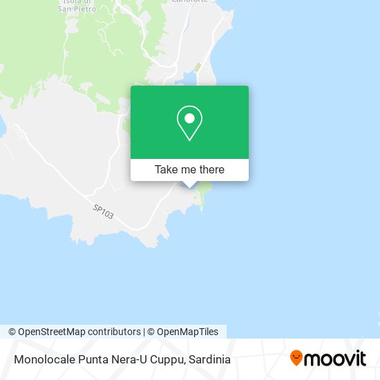 Monolocale Punta Nera-U Cuppu map