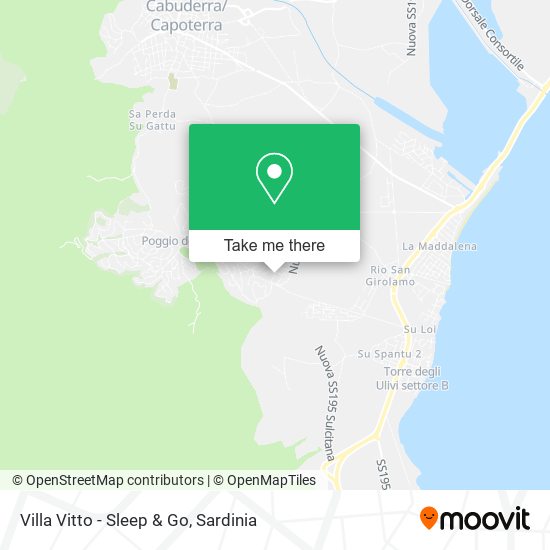 Villa Vitto - Sleep & Go map