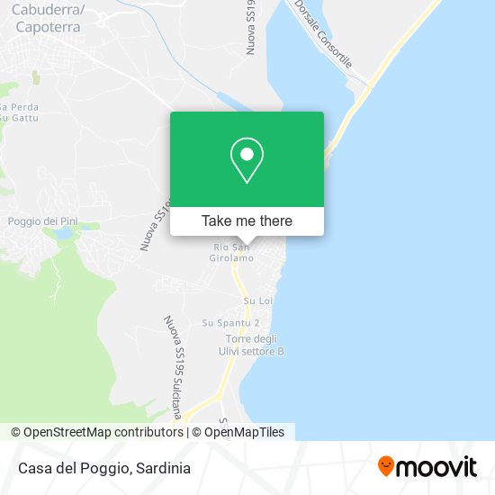 Casa del Poggio map