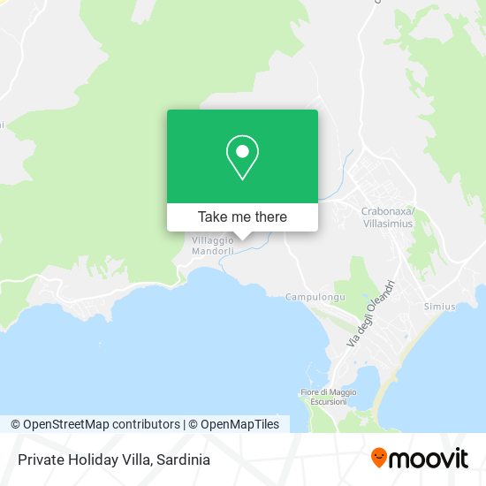 Private Holiday Villa map