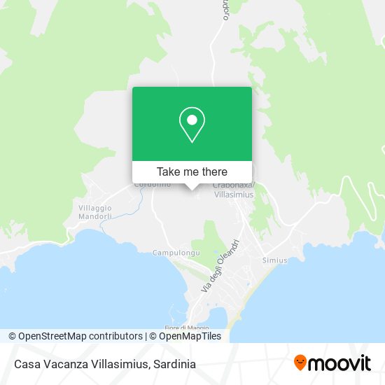 Casa Vacanza Villasimius map