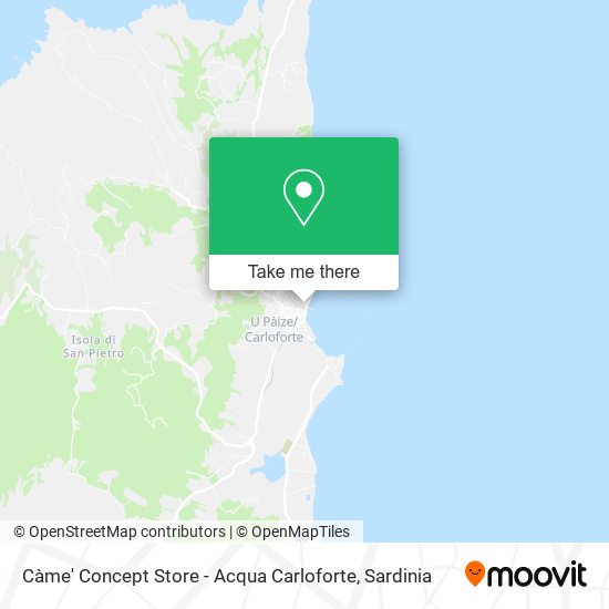 Càme' Concept Store - Acqua Carloforte map
