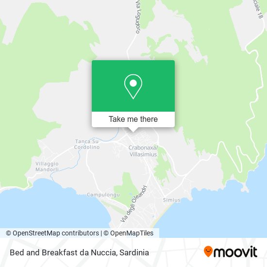 Bed and Breakfast da Nuccia map