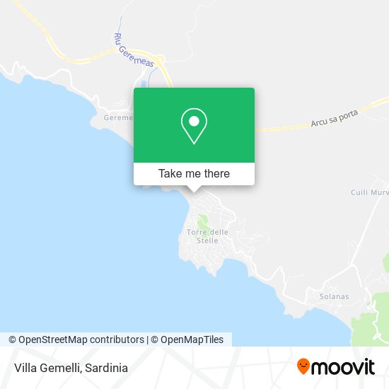 Villa Gemelli map
