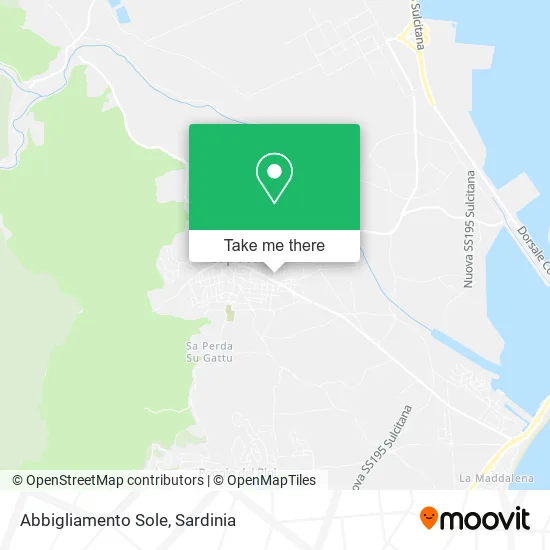 Abbigliamento Sole map