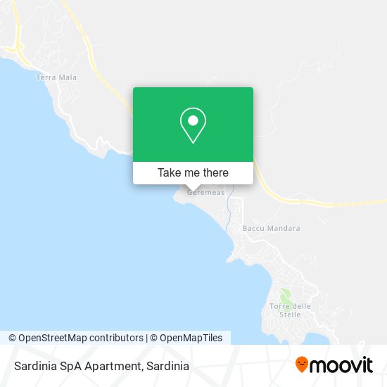 Sardinia SpA Apartment map