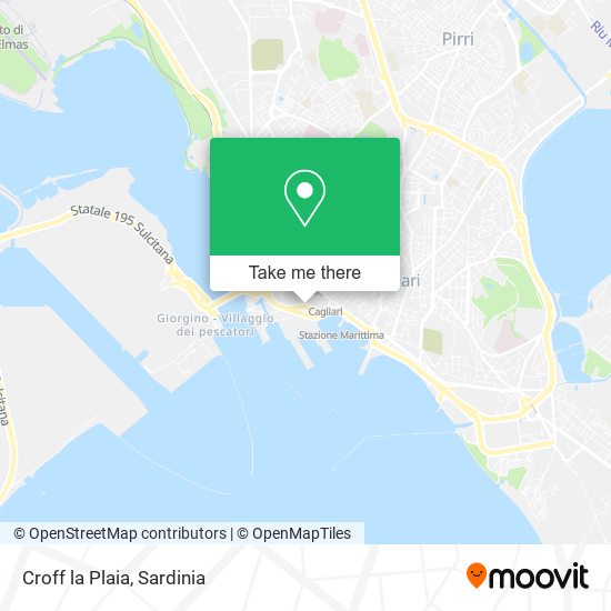 Croff la Plaia map