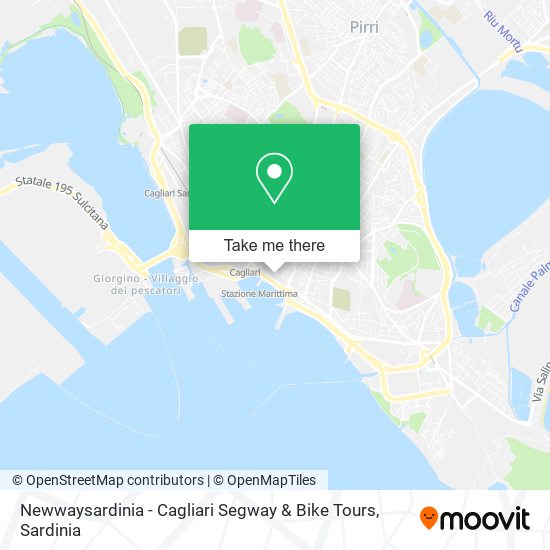 Newwaysardinia - Cagliari Segway & Bike Tours map