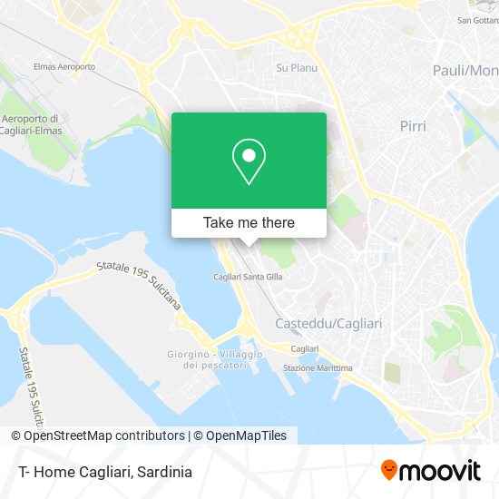 T- Home Cagliari map