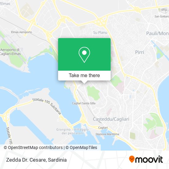 Zedda Dr. Cesare map