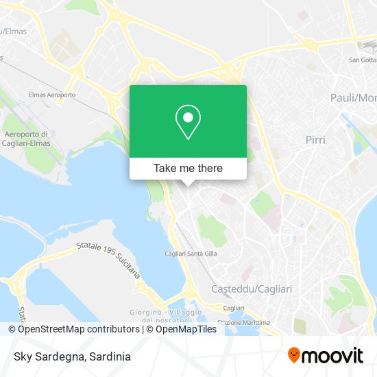 Sky Sardegna map
