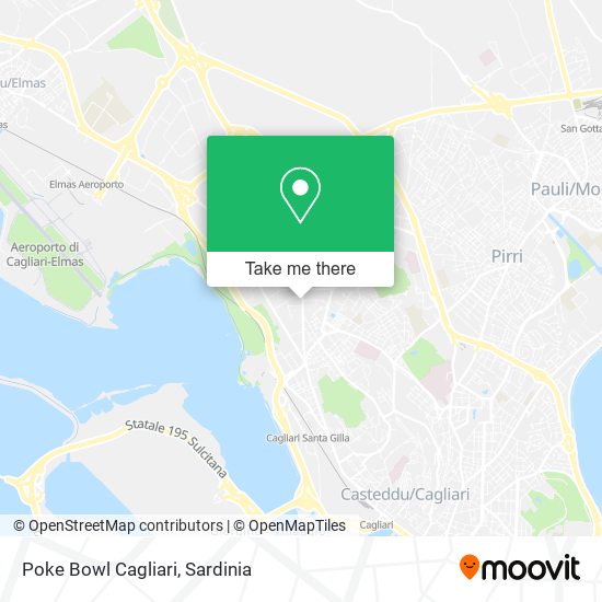 Poke Bowl Cagliari map