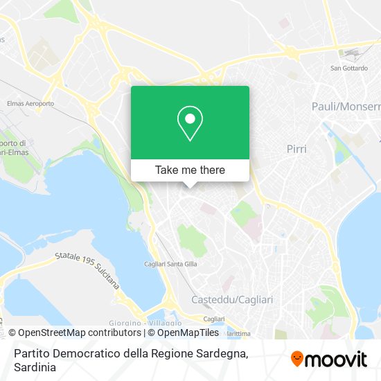 Partito Democratico della Regione Sardegna map