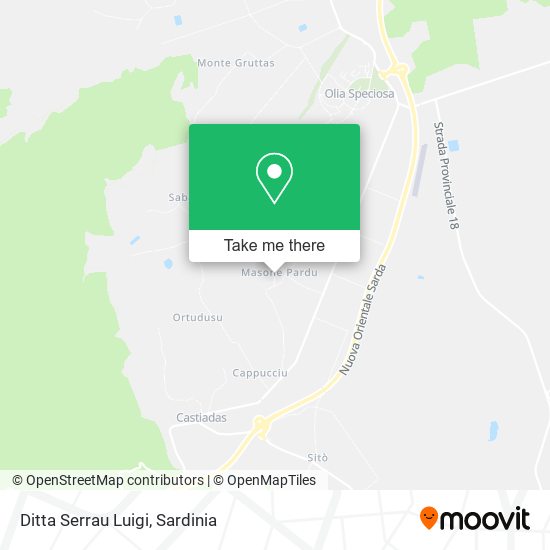 Ditta Serrau Luigi map