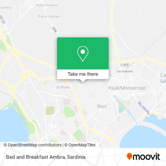 Bed and Breakfast Ambra map