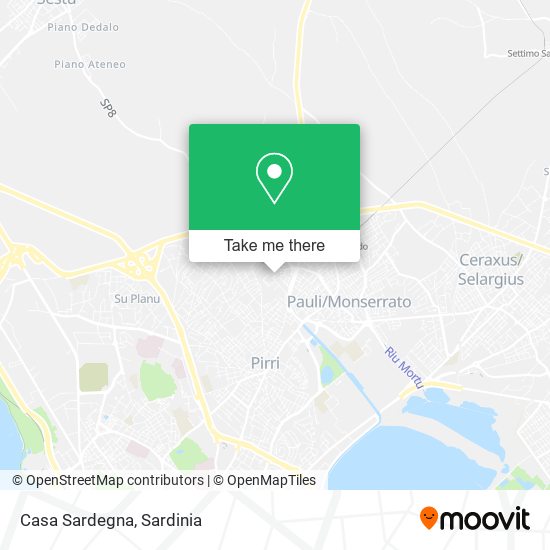 Casa Sardegna map